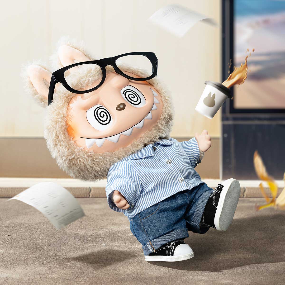 Image of THE MONSTER - Flip With Me Vynil Plush Doll