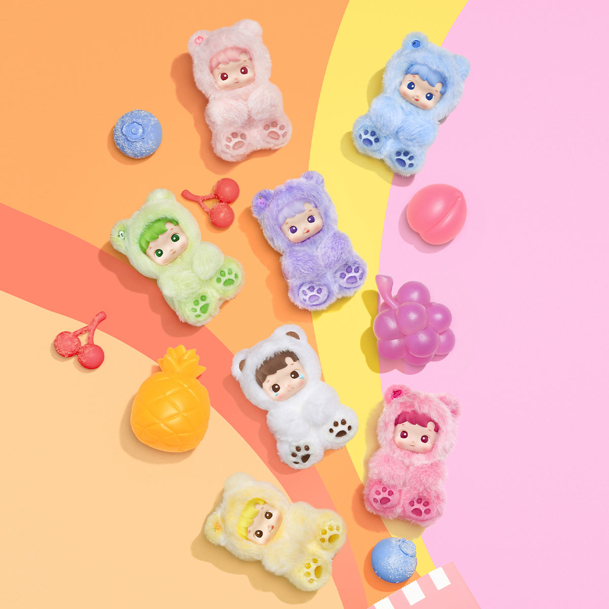 Hacipupu Gummy Bear Series-Vinyl Plush Pendant