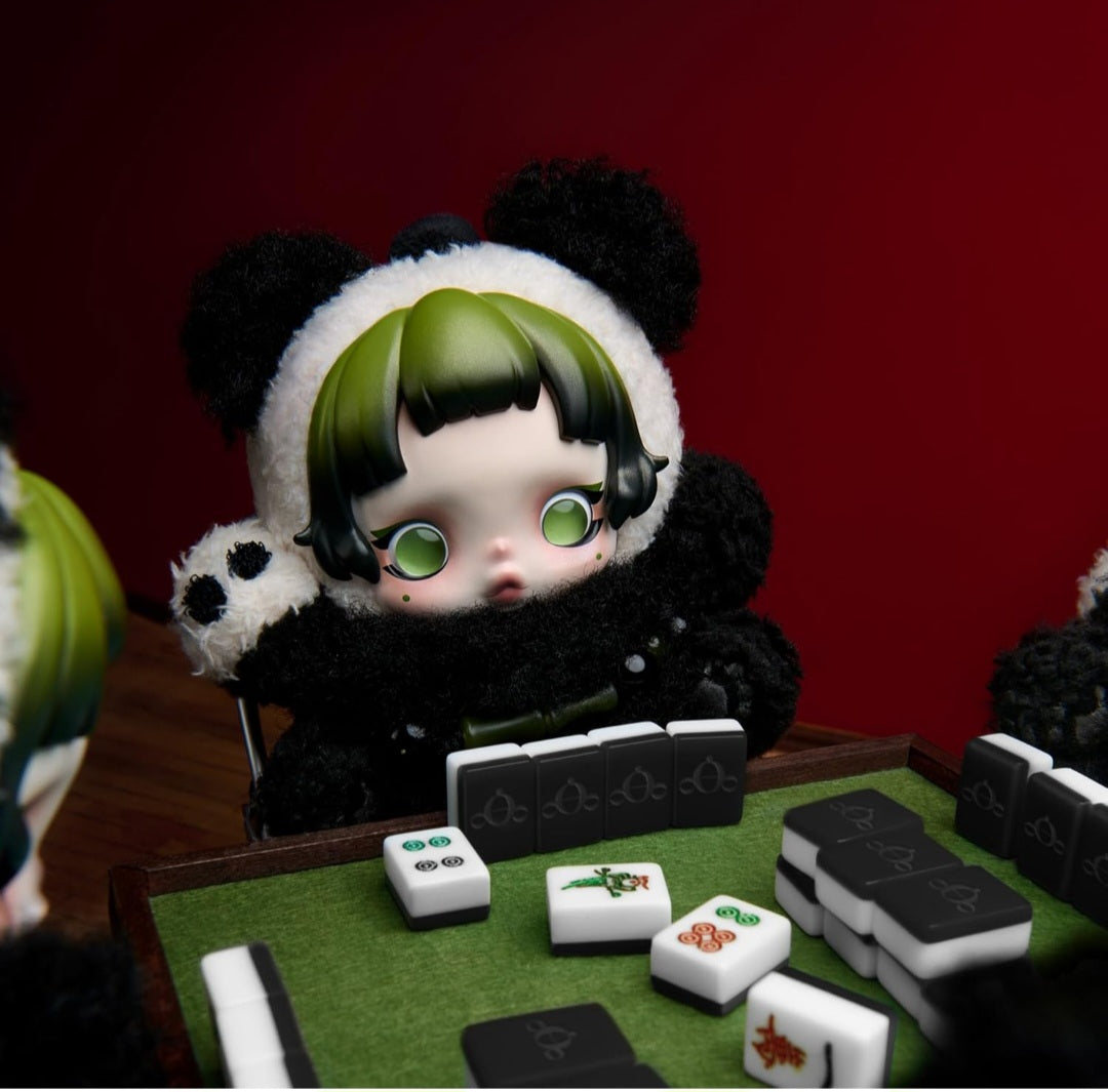 Image of SKULLPANDA Lazy Panda Plush Doll Pendant