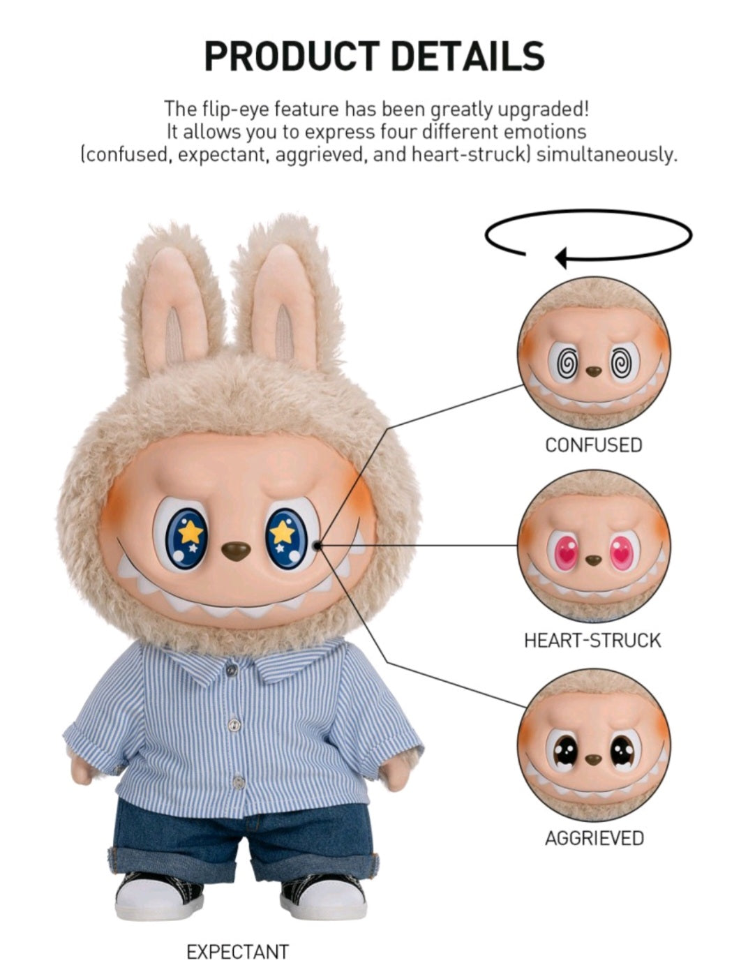THE MONSTER - Flip With Me Vynil Plush Doll