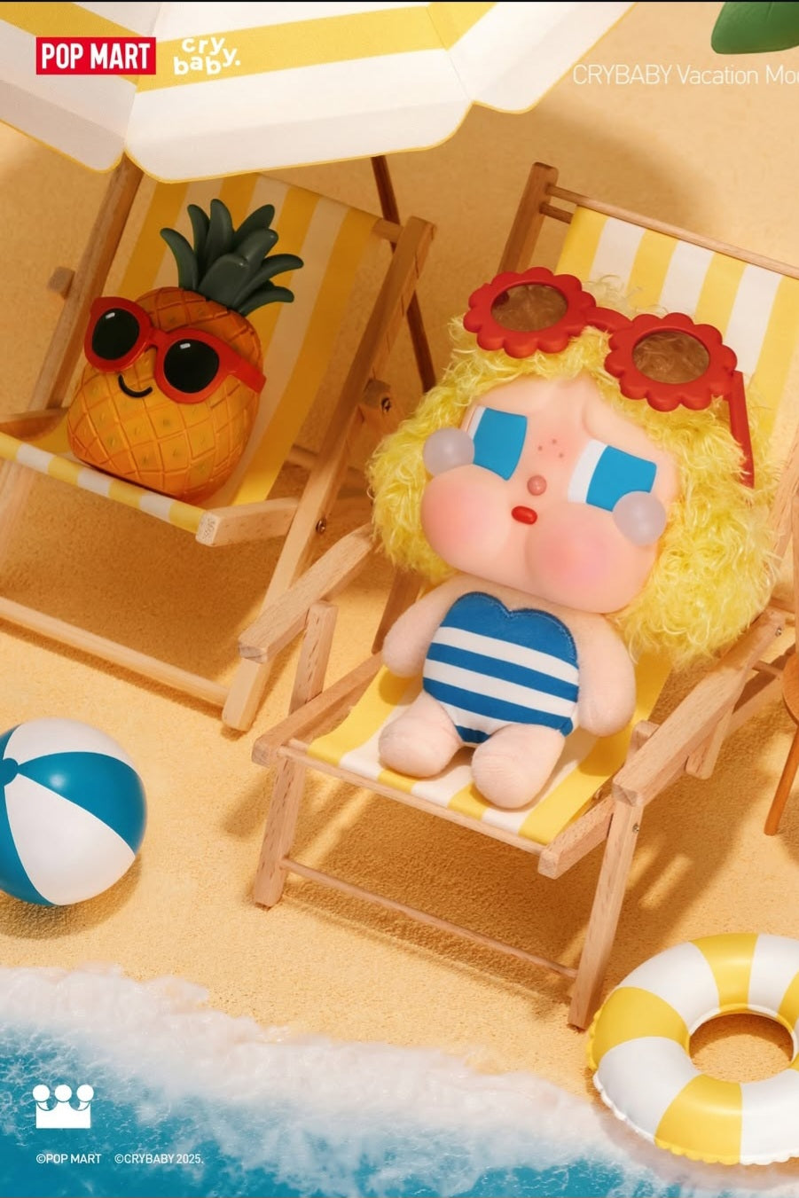 Image of [Pre-order] CRYBABY Vacation Mode On Series - Vinyl Plush Pendant