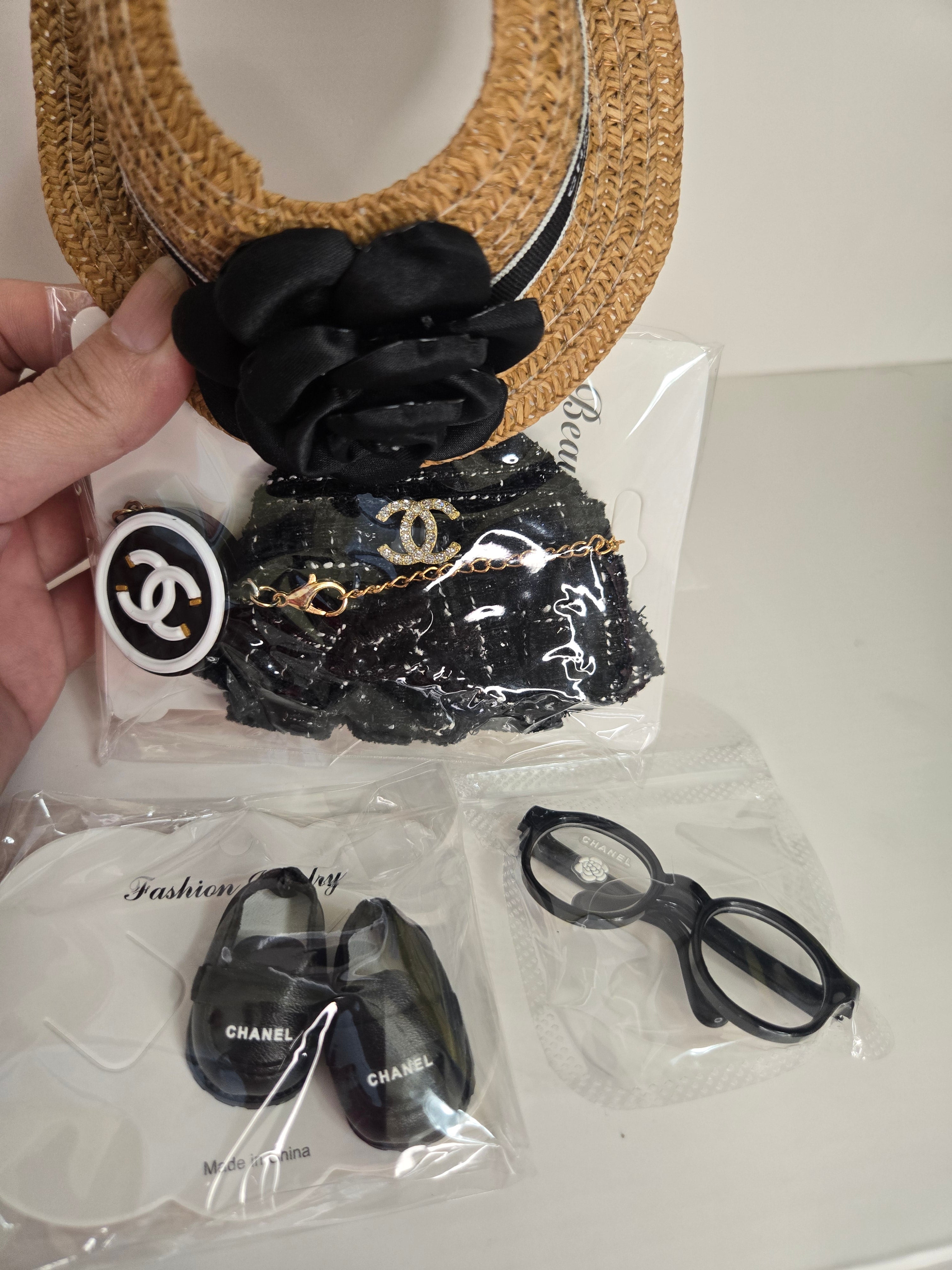 Image of Labubu Luxury Designer Clothes - Black