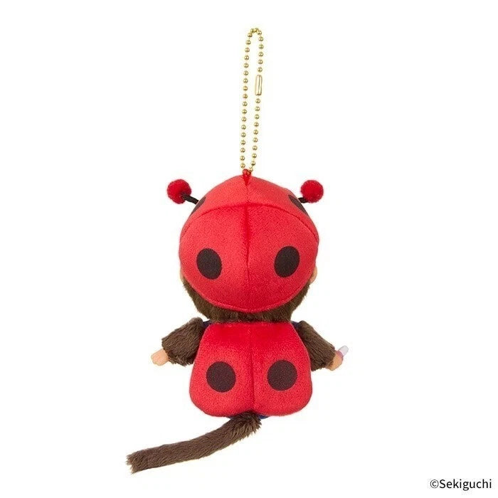 Image of Monchhichi Ladybug Plush Keychain