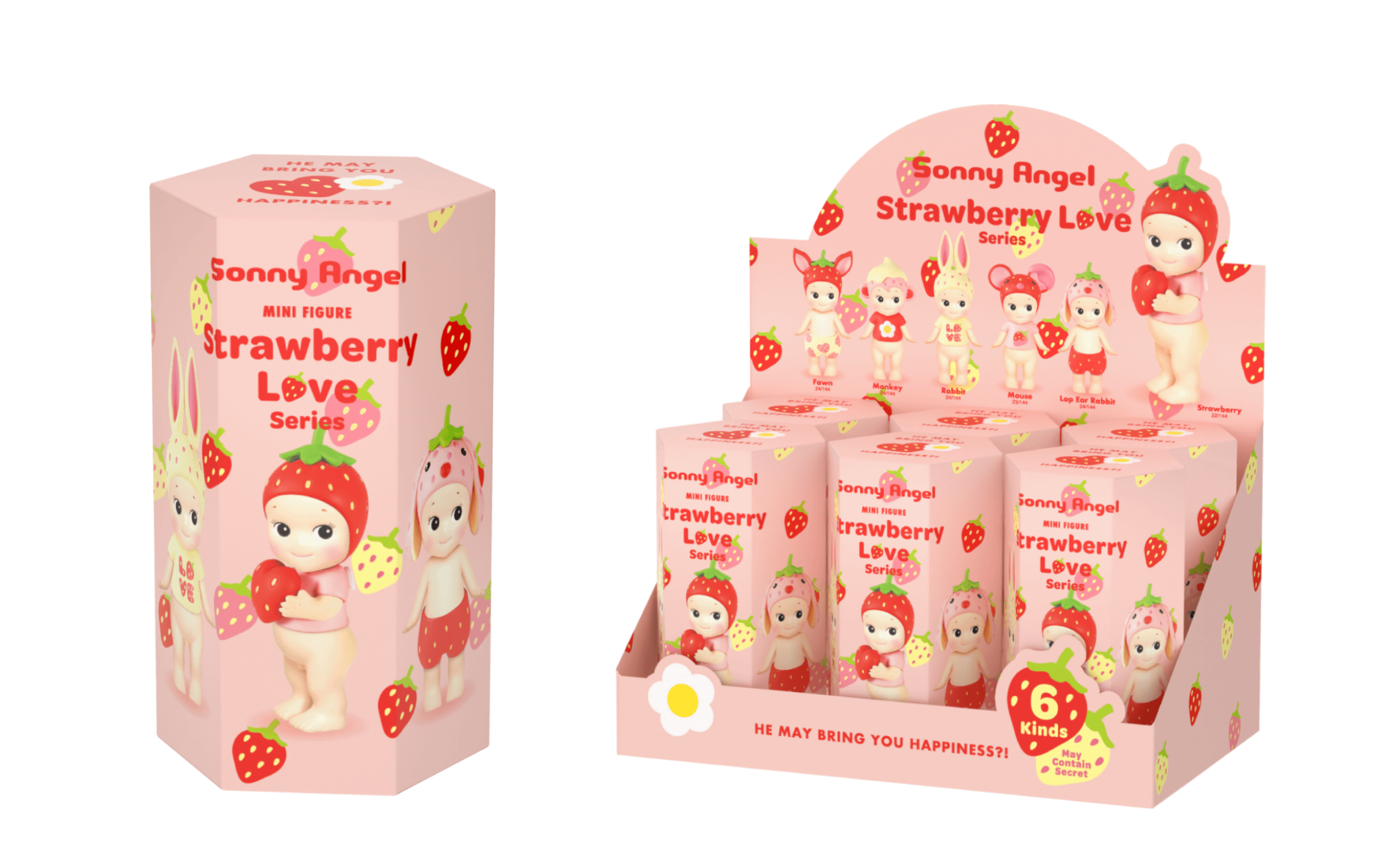 Image of Sonny Angel Strawberry Love Figure Blind Boxes (1 Piece)