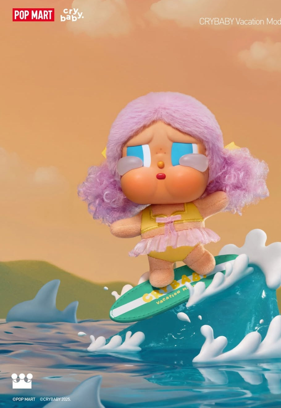 Image of [Pre-order] CRYBABY Vacation Mode On Series - Vinyl Plush Pendant