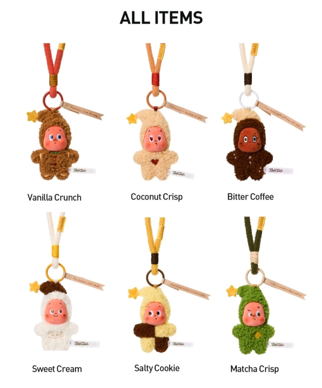 Twinkle Twinkle Savor The Moment Series - Baked Mini Cookies Plush Pendant