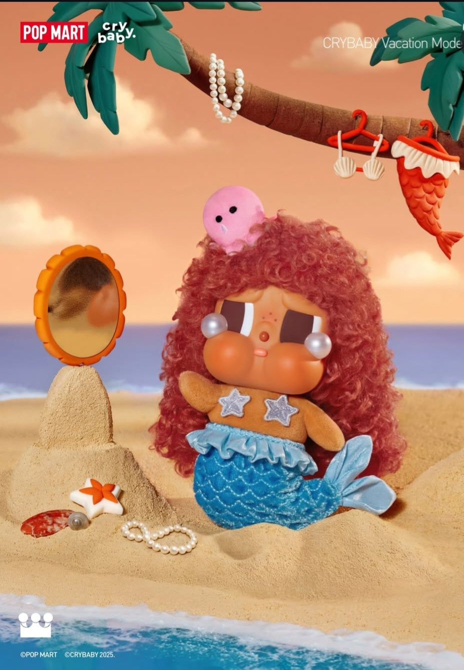 Image of [Pre-order] CRYBABY Vacation Mode On Series - Vinyl Plush Pendant