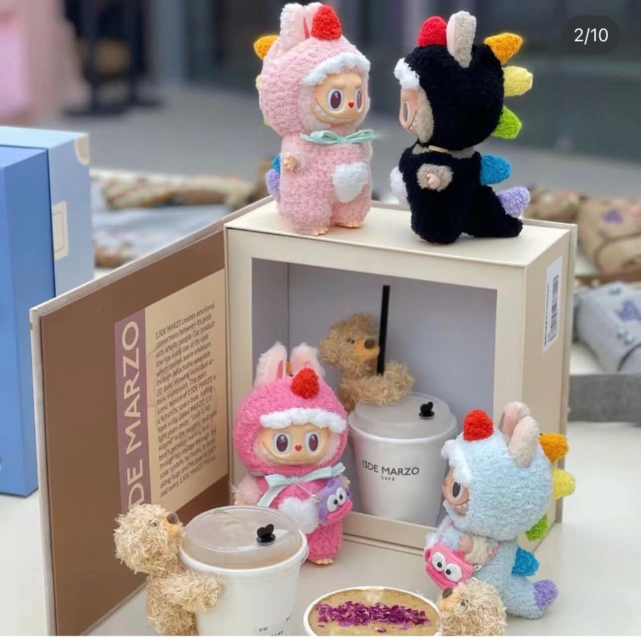 Image of Labubu Dragon Crochet Outfit - Black